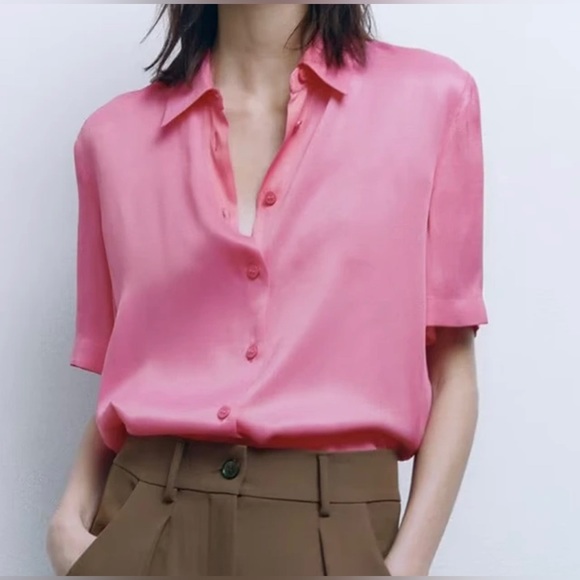 Zara Satin Effect Top - Picture 4 of 14